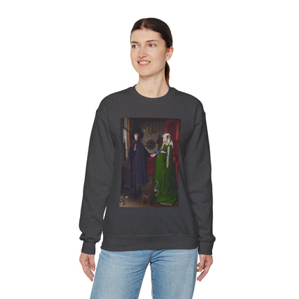 Arnolfini Portrait by Jan Van Eyck Heavy Blend™ Crewneck Sweatshirt