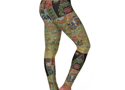 Chinois et Japonais 2 by Auguste Racinet High Waisted Yoga Leggings (AOP)