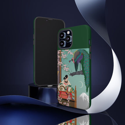 Peacock Garden Phone Case – Japanese Elegance & Timeless Beauty