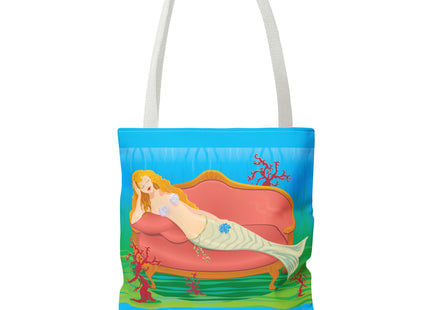 A Mermaid's Peaceful Refuge Tote Bag (AOP)