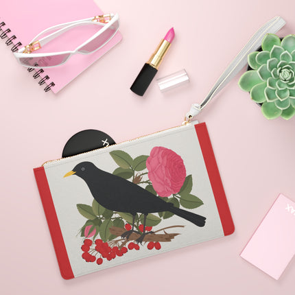 Blackbird & Rose Clutch Bag – Timeless Beauty & Elegant Charm