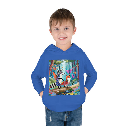 Whimsical Woodland Toddler Pullover Fleece Hoodie