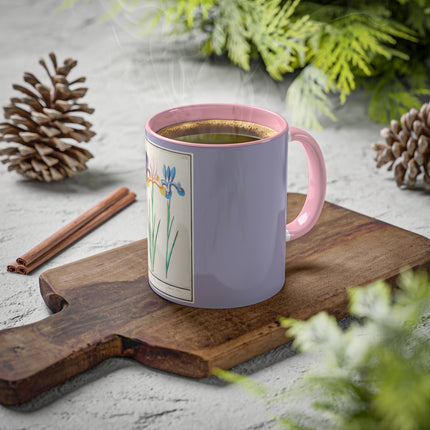 Iris, Iris sibirica by Anselmus Boëtius de Boodt Colorful Mugs, 11oz