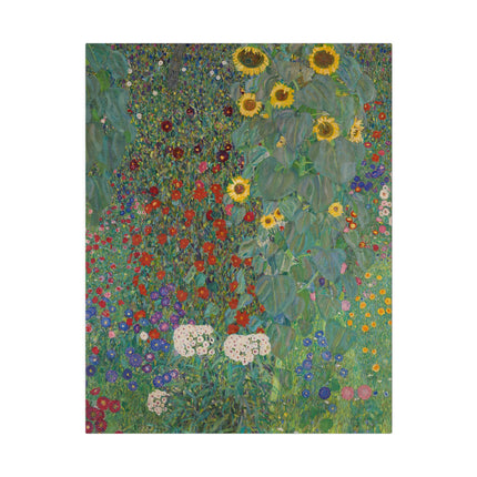 Farm Garden with Sunflowers by Gustav Klimt Matte Canvas, Stretched, 0.75"