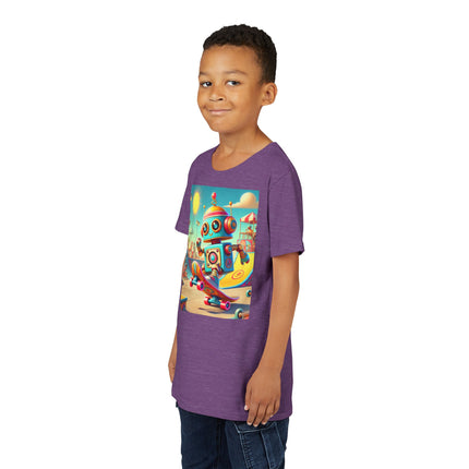 Skate Park Robot Youth Short Sleeve Tee