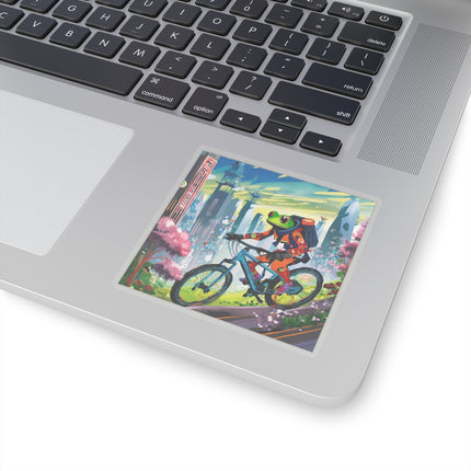 Cyberpunk Frog Kiss-Cut Stickers (4 Sizes)