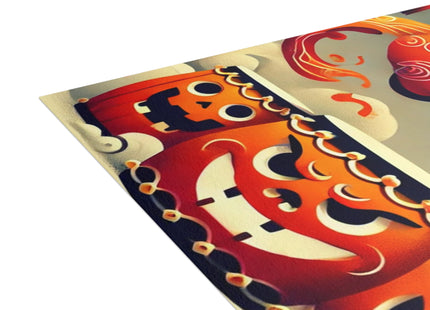 Jack-O’-Lantern Drums & The Kabuki Rabbit Postcards (envelopes included) - Bundles of 10, 30, 50 Pieces