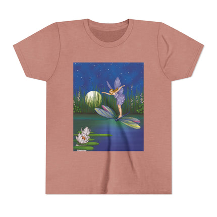 Fairy on a Dragonfly by Ida Rentoul Outhwaite Youth Short Sleeve Tee