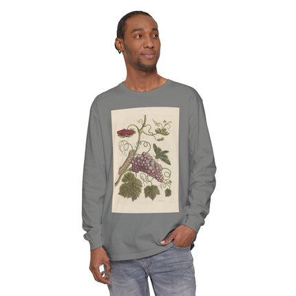 Botanical Pl.49 by Maria Sibylla Garment-dyed Long Sleeve T-Shirt