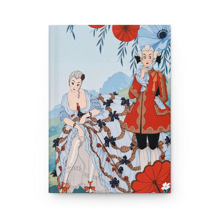 🌺🎀 The Lady Of The Country Garden Courtship Hardcover Journal – Art Deco Floral Romance