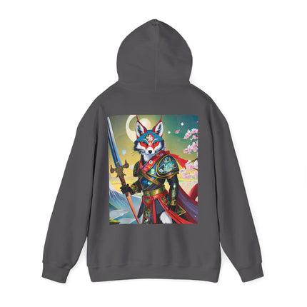Cyberpunk Samurai Fox – Heavy Blend™ Hooded Sweatshirt
