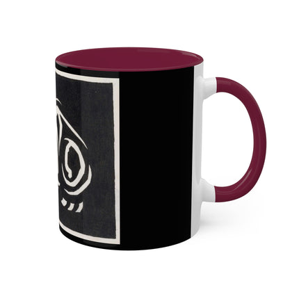 December (Cat Lying) by Anna Julia de Graag Colorful Mugs, 11oz