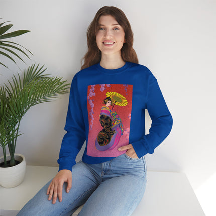 Enchanting Geisha Heavy Blend™ Crewneck Sweatshirt