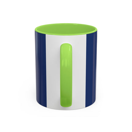 🌙🎿 The Moonlit Christmas Skier Colorful Mug – Whimsical Holiday Fantasy