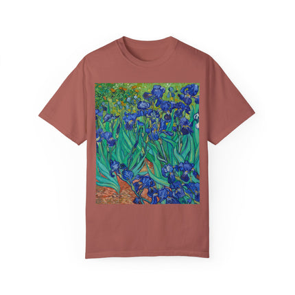 Irises by Van Gogh Unisex Garment-Dyed T-shirt