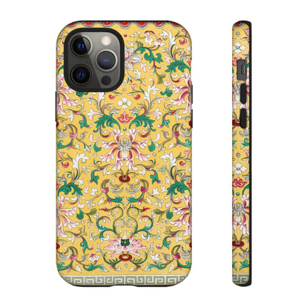 Yellow Botanical Pattern by Owen Jones Phone Cases