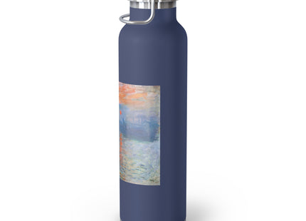 Sunrise by Claude Monet Copper Vacuum Insulated Bottle, 22oz