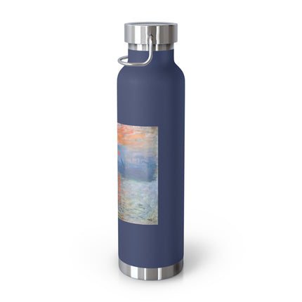 Sunrise by Claude Monet Copper Vacuum Insulated Bottle, 22oz