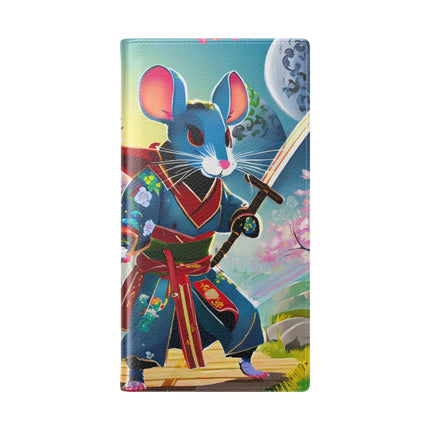 🐀⚔️ Cyber Samurai Rat Flip Case – Neon Discipline & Futuristic Skill