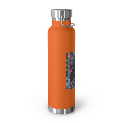Rank Badge with Mandarin Duck Copper Vacuum Insulated Bottle, 22oz