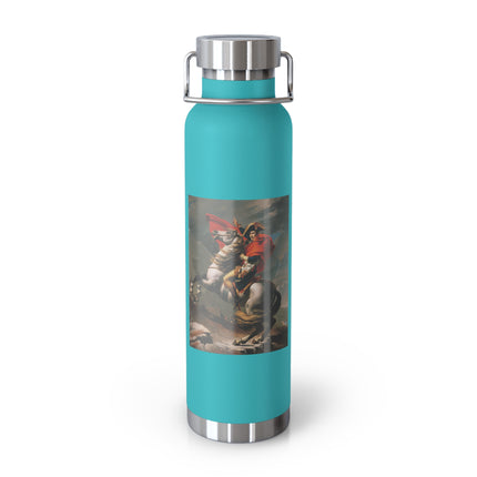 Napoleon Crossing the Alps by Jacques-Louis David Copper Vacuum Insulated Bottle, 22oz