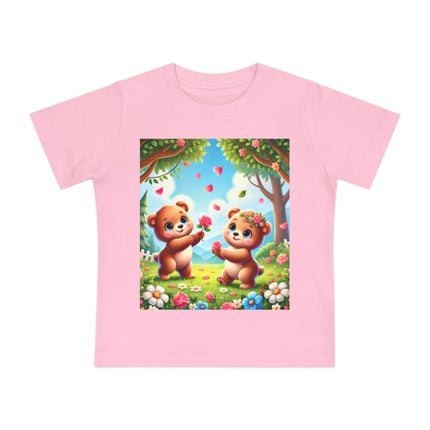 Petals and Paws Baby T-Shirt – Sweet Friendship & Garden Dreams