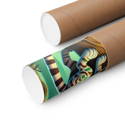 🐅🌿 Silent Stripes Matte Vertical Poster – Mystery, Stealth & Jungle Majesty