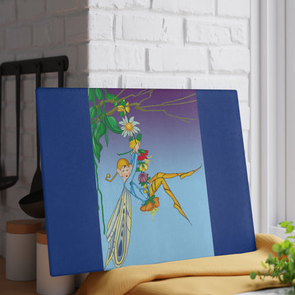 A Fairy's Delight Glass Cutting Board