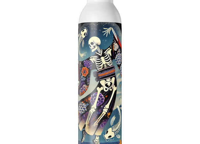 Skeleton Kabuki Performer Slim Water Bottle