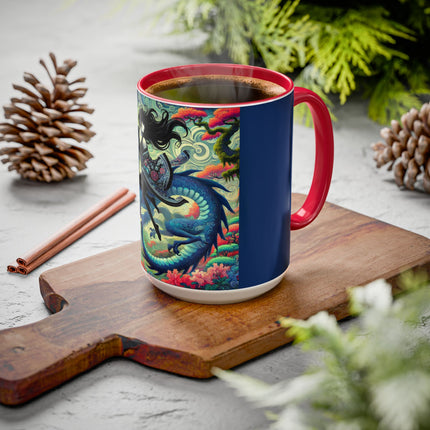 Mystic Guardian of the Sky Light Colorful Mugs (11oz, 15oz)