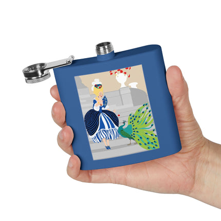 Peacock Courtesan Flask – Whimsical Elegance & Royal Splendor