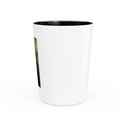 Mona Lisa by Leonardo da Vinci Ceramic Shot Glass