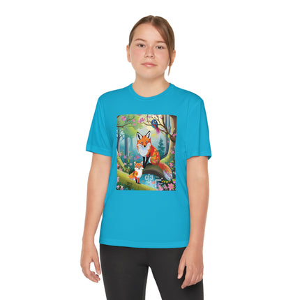 Mischievous Fox Youth Competitor Tee – Forest Fun & Whimsical Adventure