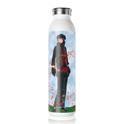 Elegance in Autumn Slim Water Bottle