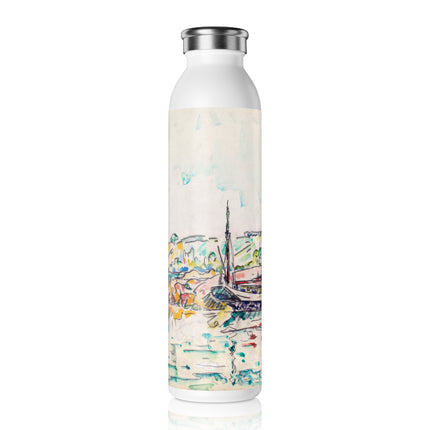 Concarneau by Paul Signac Slim Water Bottle