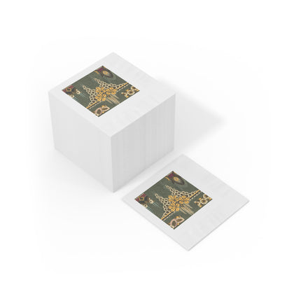 La décoration moderne dans le textile Pl. 2 by Gaston Charlet Placemat White Coined Napkins