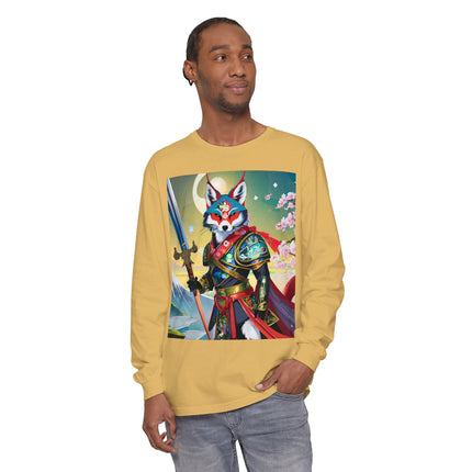 Cyberpunk Samurai Dog Long Sleeve T-Shirt
