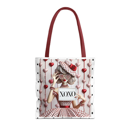 Fashionably Yours, XOXO Tote Bag (AOP)