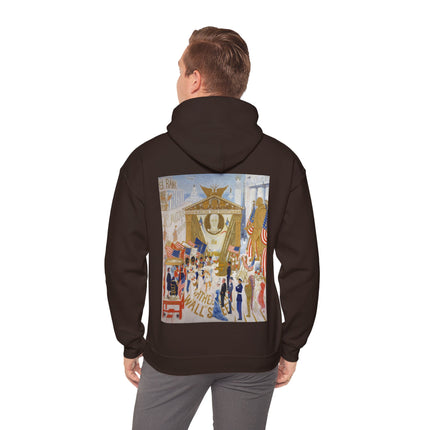 The Cathedrals of Wall Street by Florine Stettheimer Heavy Blend™ Hooded Sweatshirt