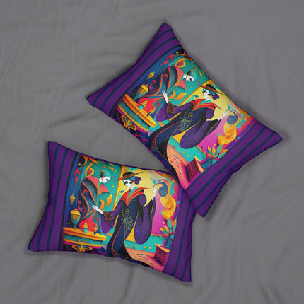 Phantoms of Elegance Spun Polyester Lumbar Pillow