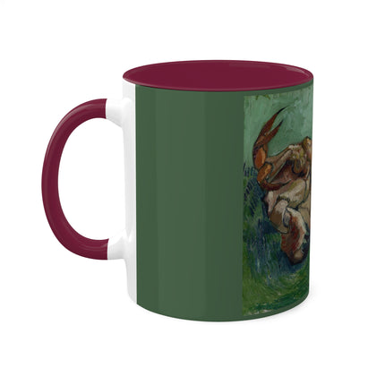 Crab on its Back by Vincent Van Gogh Colorful Mugs, 11oz