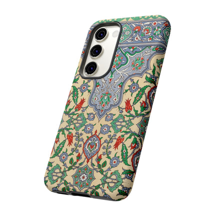 Arabic Art Pattern, Plate by Emile Prisse d’Avennes Phone Cases