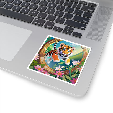 Majestic Tiger Cub Kiss-Cut Stickers (4 Sizes)