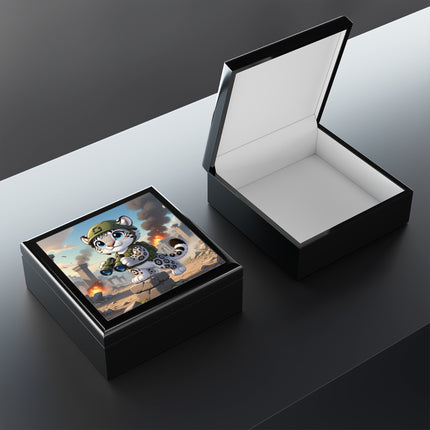 Snow Leopard Lookout Treasure Chest