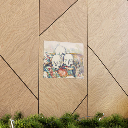 The Three Skulls by Paul Cézanne Matte Horizontal Posters