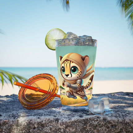 Swift Cheetah Sunsplash Tumbler with Straw, 16oz