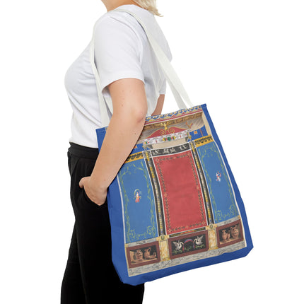 Trompe L’Oeil Designer Tote Bag – Columns, Swans and Vases (AOP)