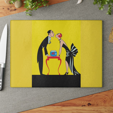 A Moment of Elegance Glass Cutting Board