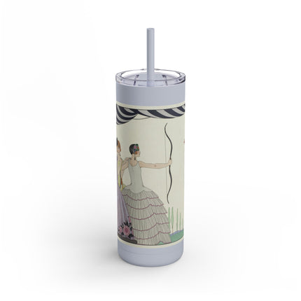 Visez au coeur, belles dames! by George Barbier Skinny Matte Tumbler, 20oz