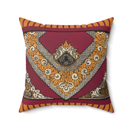 La décoration moderne dans le textile Pl. 12 by Gaston Charlet Spun Polyester Square Pillow
